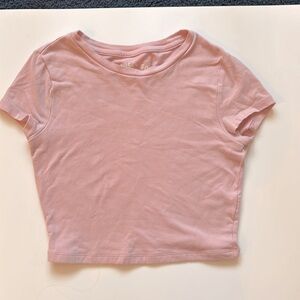 Aeropastale Seriously Soft Crew Baby Tee. Color; peach whip
